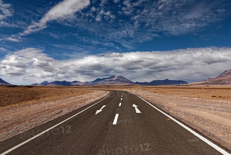 Road through the Atacama desert