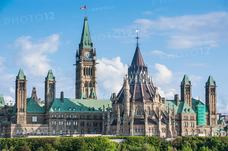 Parliament building Centre Block on parliament hill