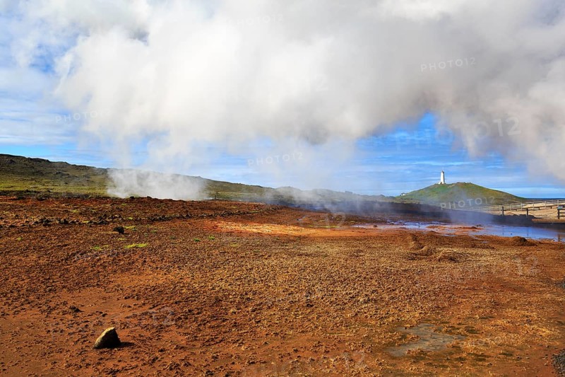 Hot volcanic steam