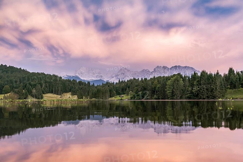 Lake Geroldsee with dramatic clouds