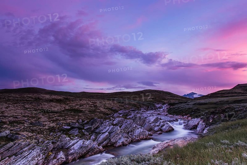 River Stropla after sunset