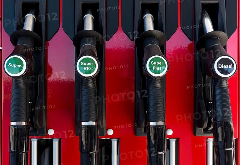 Pump for petrol at a gas station
