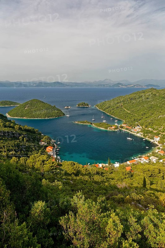 Port of Prozurska Luka with a view of the Croatian mainland