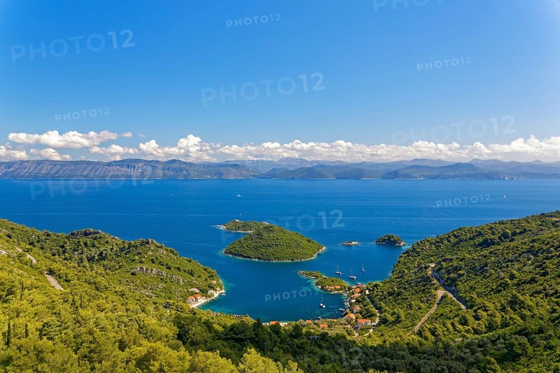 Port of Prozurska Luka with a view of the Croatian mainland