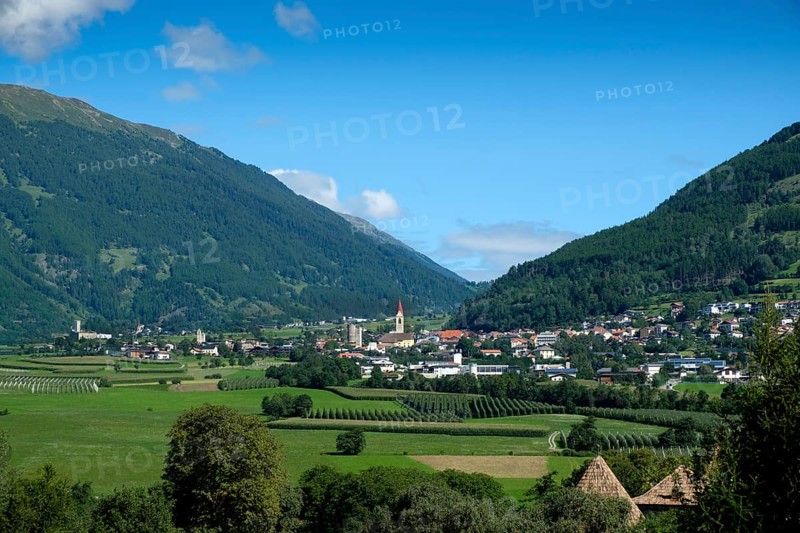 View of Mals and the Upper Vinschgau