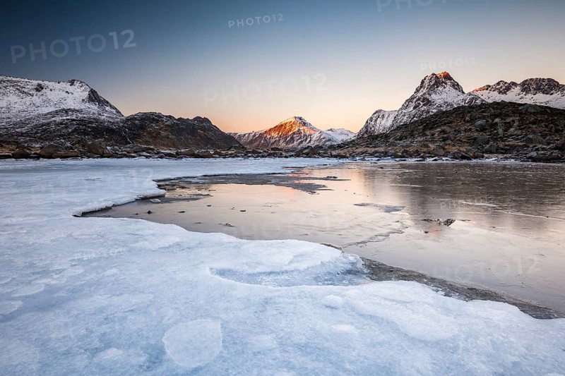Ice on the shore of the fjord