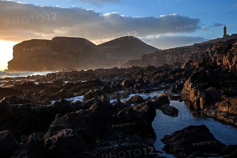 Sea lava rock