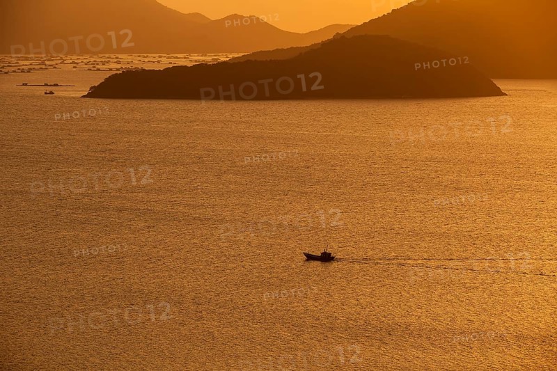 Fishing boat at sea