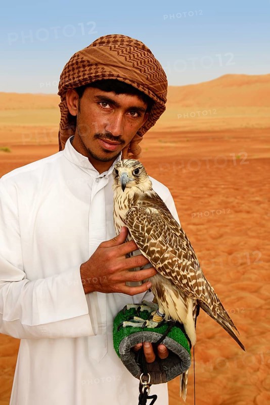 Falconer with Falcon