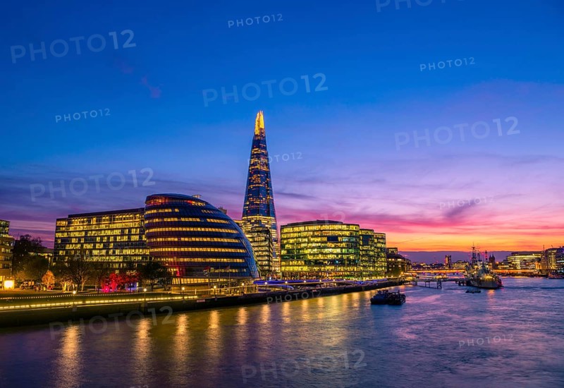 Skyline of the office complex More London Riverside