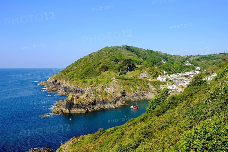 Rocky coast on the English Channel