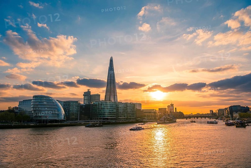 Skyline of the office complex More London Riverside