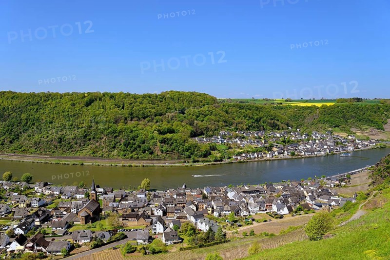 View of Alken and Kattens on the Moselle