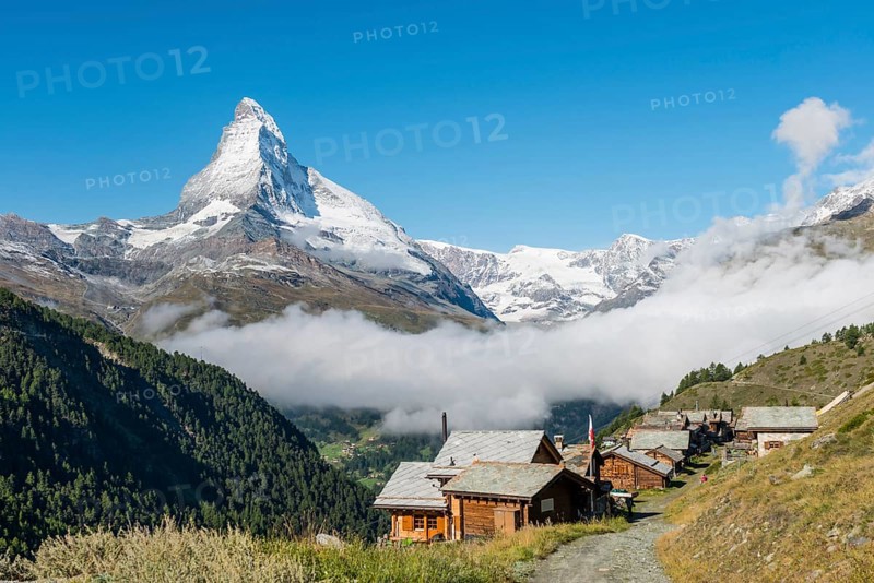 Snow-covered Matterhorn