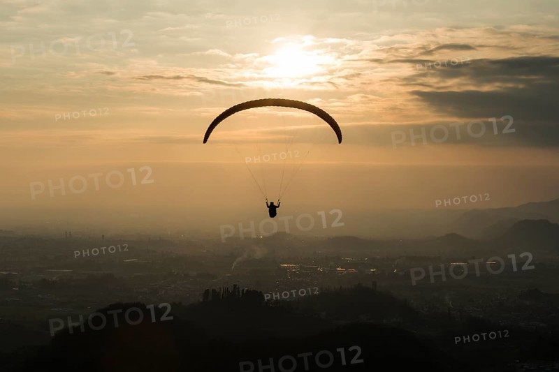 Paraglider over Bassano