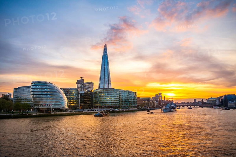 Skyline of the office complex More London Riverside