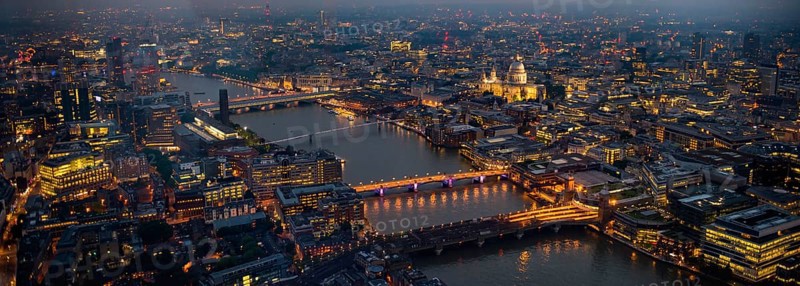 View of River Thames with London Bridge