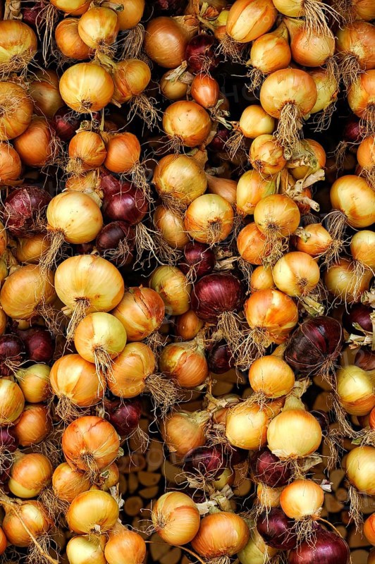 Red and white onions