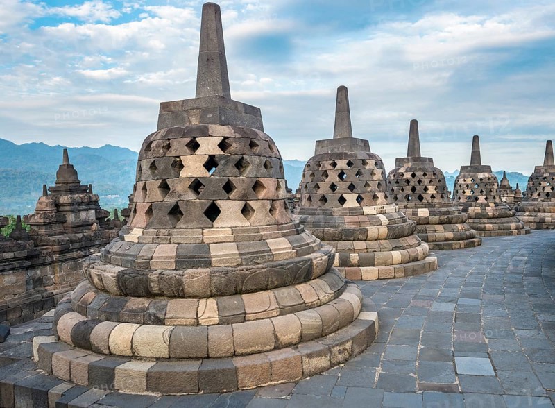 Temple complex Borobudur