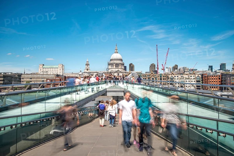 Millenium Bridge and St Paul's Cathedral