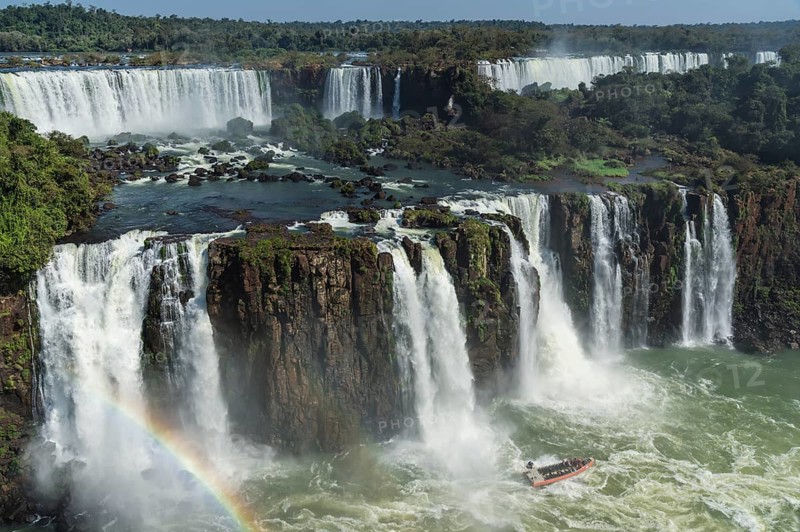 View of the Iguazu Falls from the Brazilian side