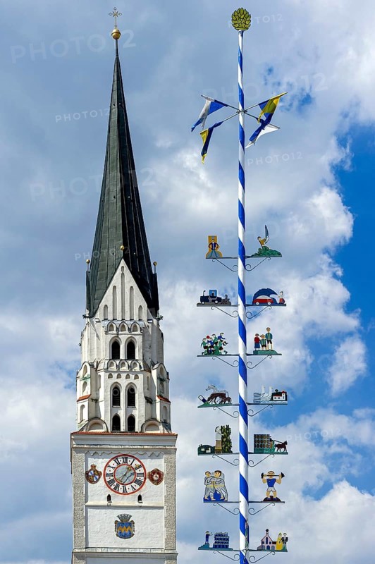 Bell tower of the parish church of St. Johannes Baptist