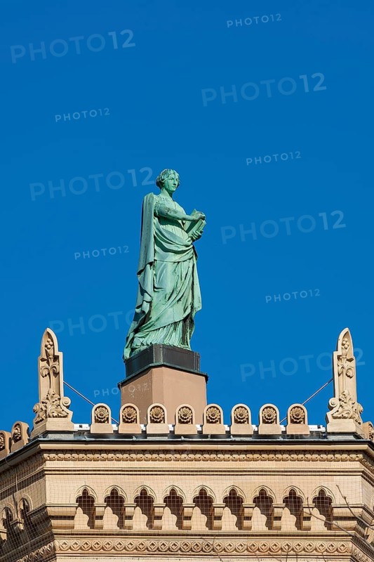 Figure Sapentia wisdom on the building