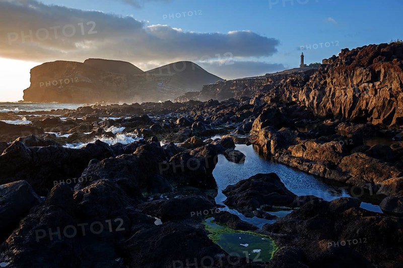 Sea lava rock