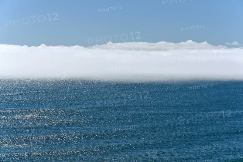 Lake fog over the sea