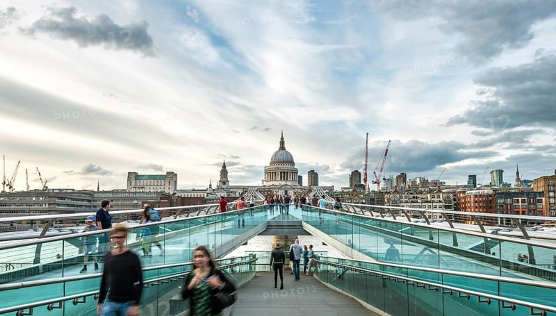 Millenium Bridge and St. Paul's Cathedral