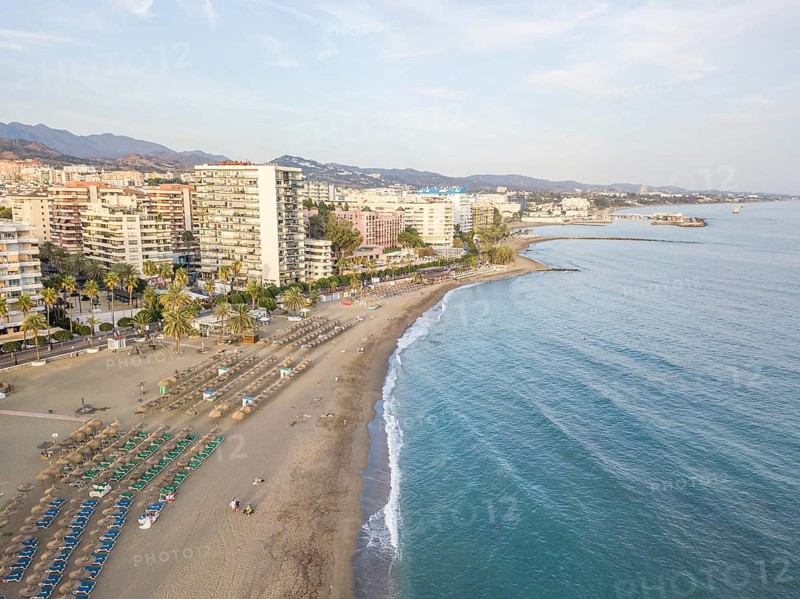 Aerial view of costa del sol in Marbella