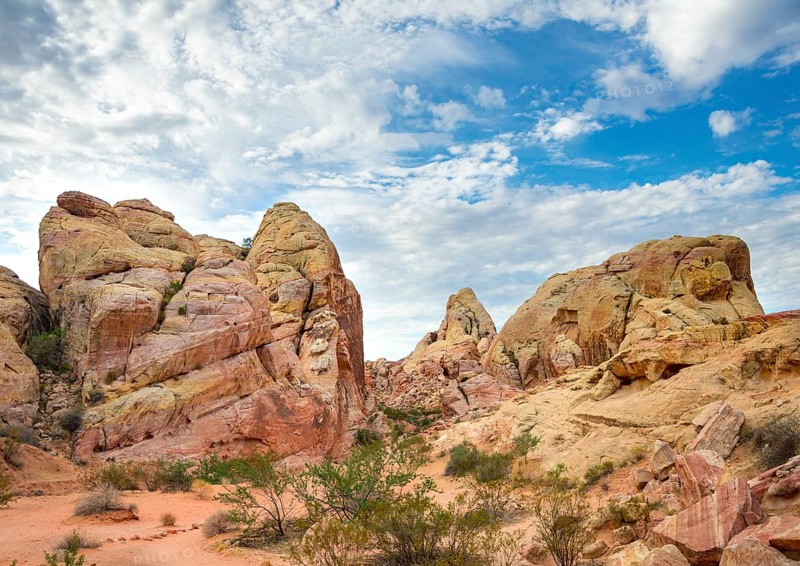 Orange-red rock formations