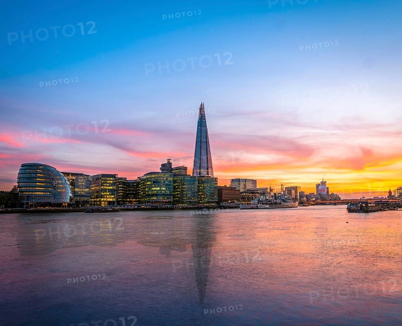 Skyline of the office complex More London Riverside
