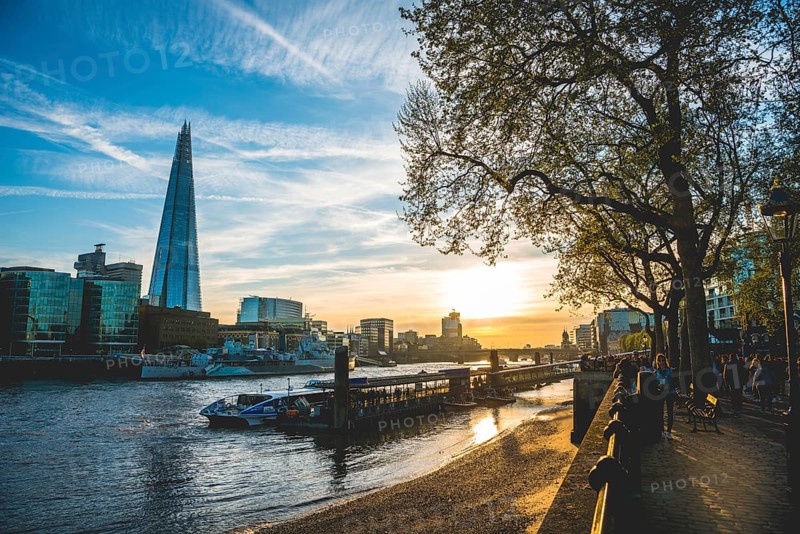 Riverside promenade on the Thames
