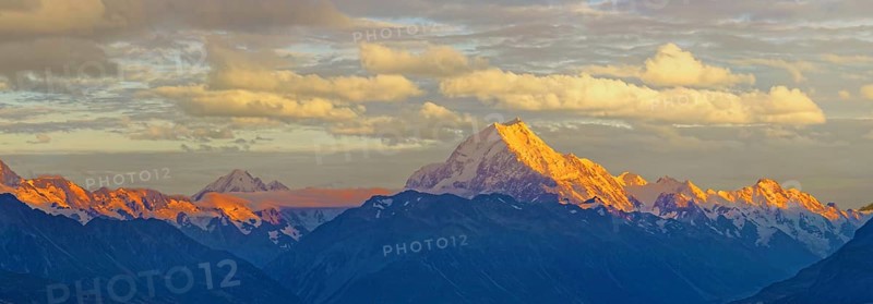 The peak of snowy Mount Cook