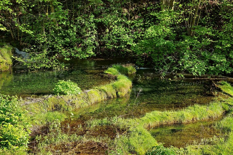 Travertine terraces