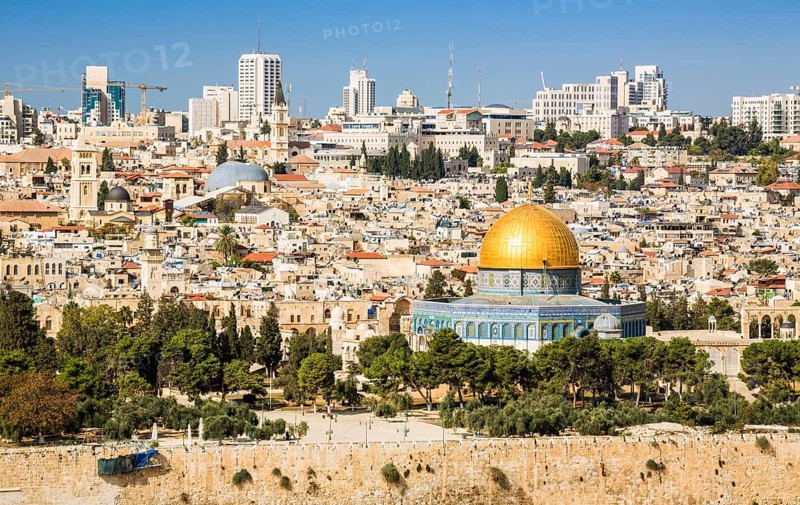 Skyline of the Old City at Temple Mount