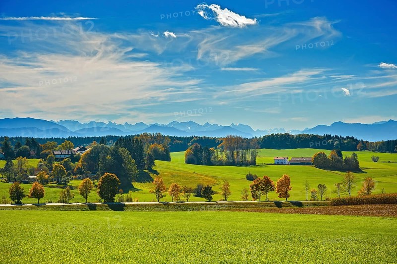 Pre-Alpine landscape in autumn