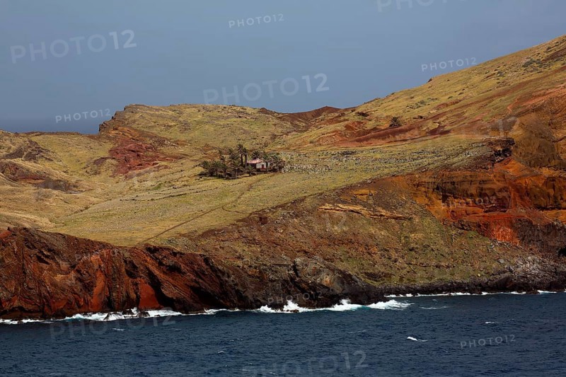 Rocky coast at Capo La Punta de San Lorenzo