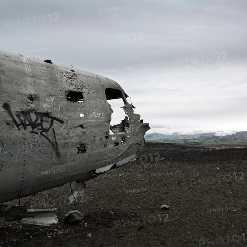 Douglas DC-3 wrecked US Navy aircraft