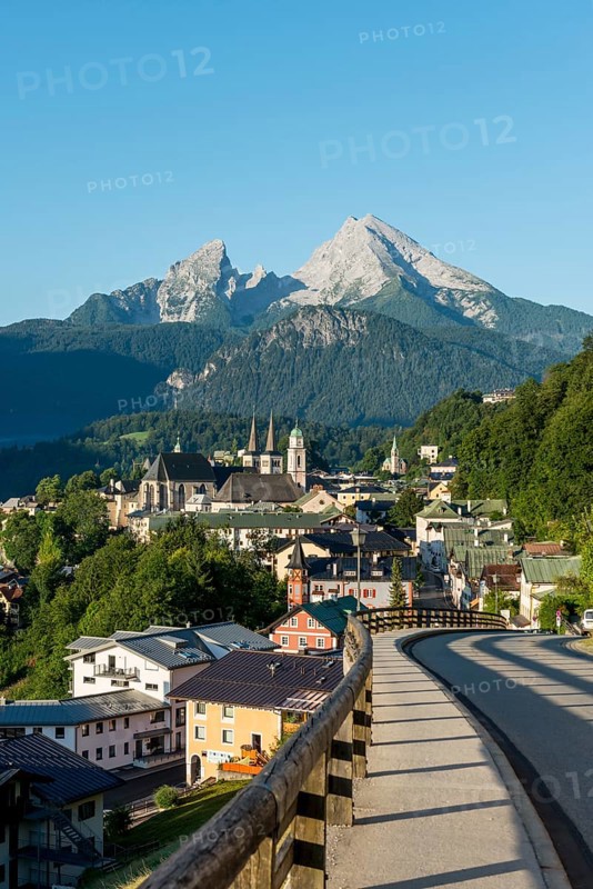 Village view with parish church St. Andreas and collegiate church St. Peter