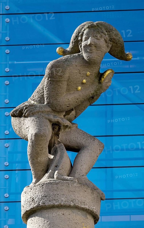 Eulenspiegel fountain with statue of Till Eulenspiegel