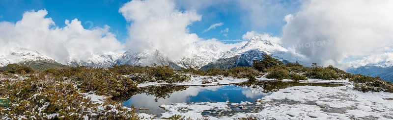 Snow on summit of Key Summit
