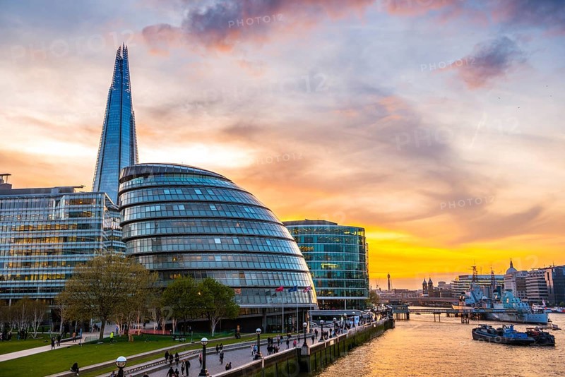 Riverside promenade on the Thames