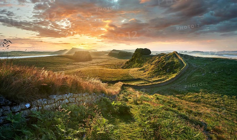 Hadrians Wall near Houseteads Roman Fort