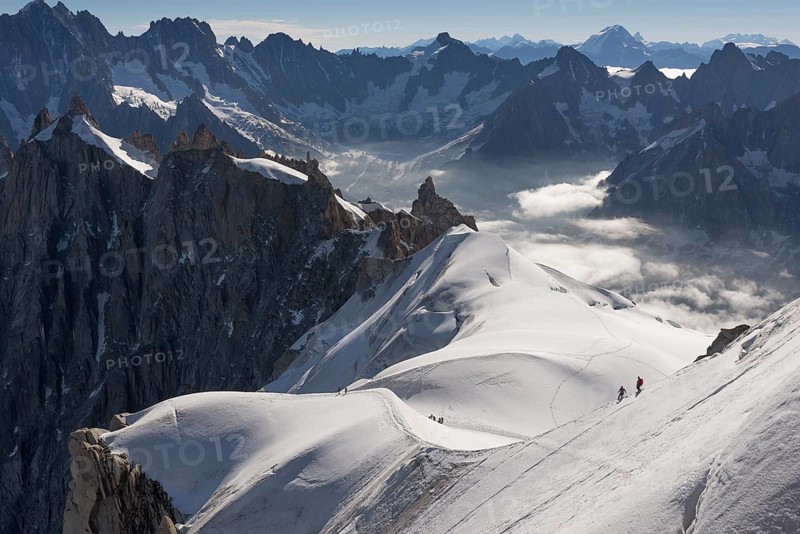 View from the Aiguille du Midi