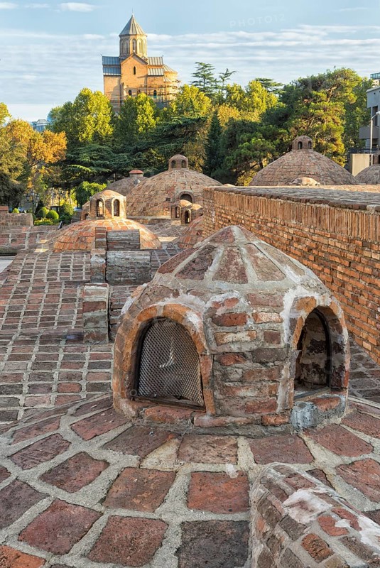 Sulphur bath cupola and Metheki Church
