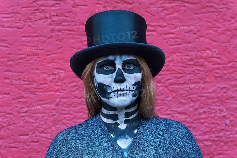 Girl wearing top hat