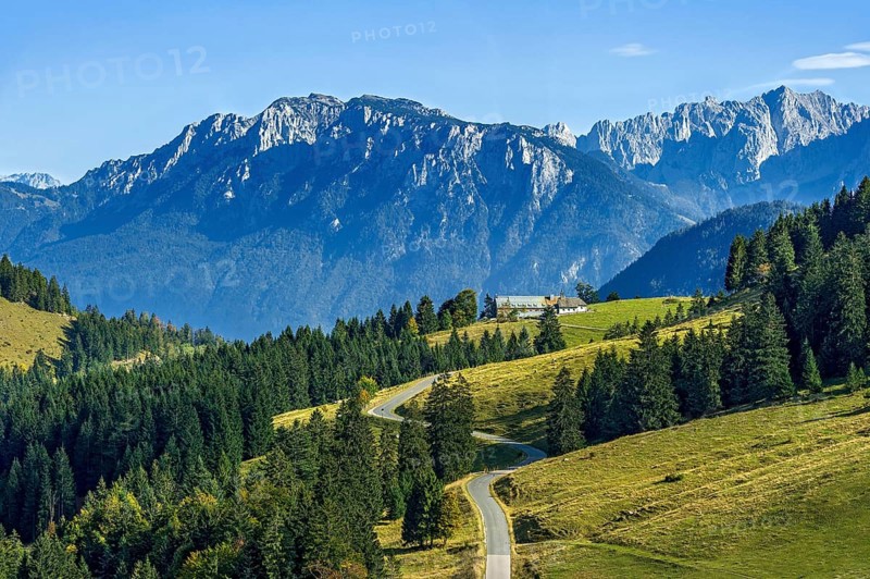 View of Sudelfeld in Mangfall mountains