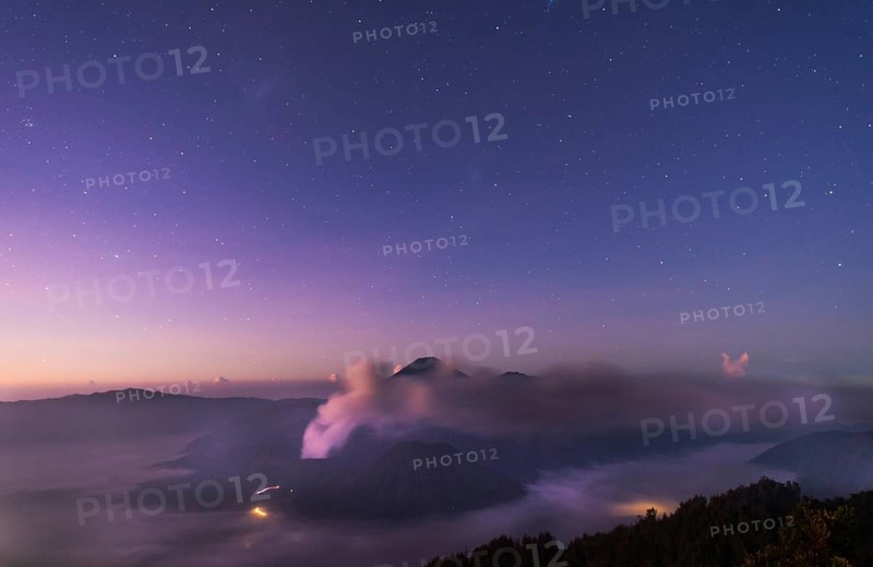 Sunrise and stars